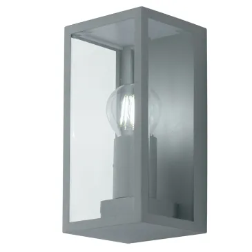 Applique da parete per esterno 42w E27 argento Lamp