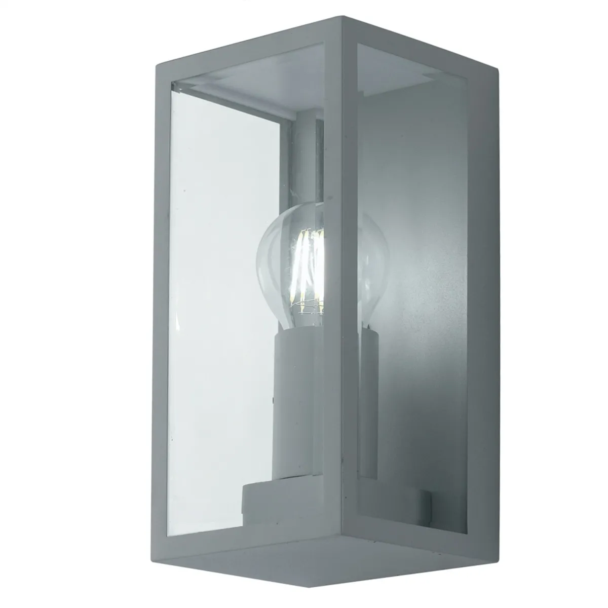 Applique da parete per esterno 42w E27 argento Lamp