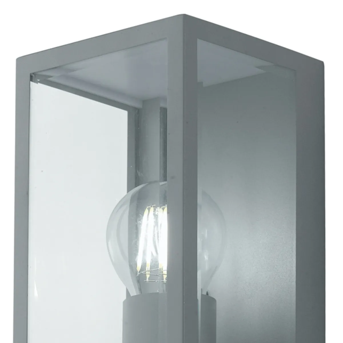 Applique da parete per esterno 42w E27 argento Lamp