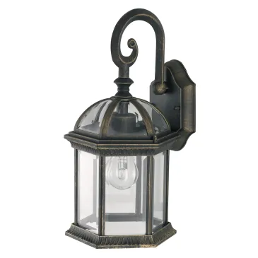 Klassische schwarze und goldene Gartenlaterne | Mondialshop