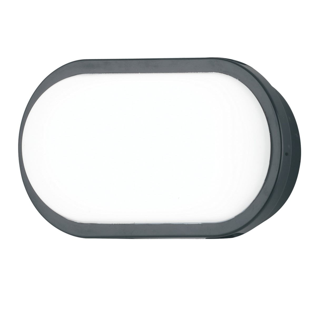 20W anthrazitfarbene LED-Außendeckenleuchte Shirley Round