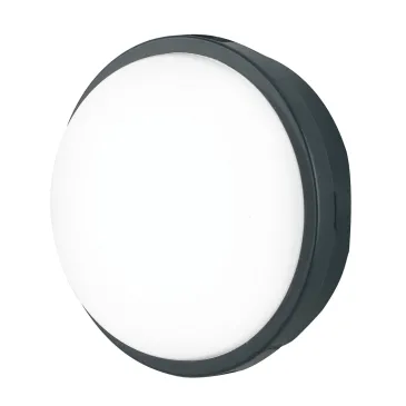 Plafoniera per esterno 15W a led antracite Meg Round