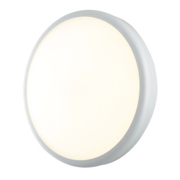 Plafoniera per esterno 15W a led 3000K bianca Meg Round