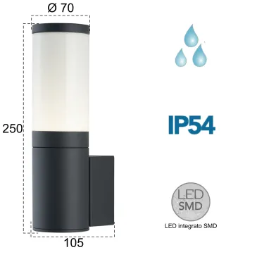 Applique da Parete per Esterni LED 13W | Mondialshop