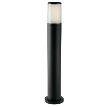 Anthrazitfarbene LED-Außenmastleuchte, 13 W