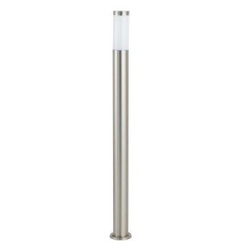 Borne lumineuse extérieure E27 en nickel satiné | Mondialshop