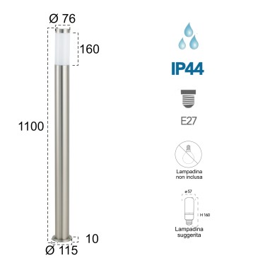 Lampadaire extérieur en...