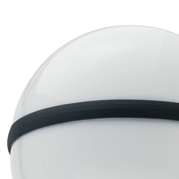 Applique da parete per esterno 60W E27 nera Orb