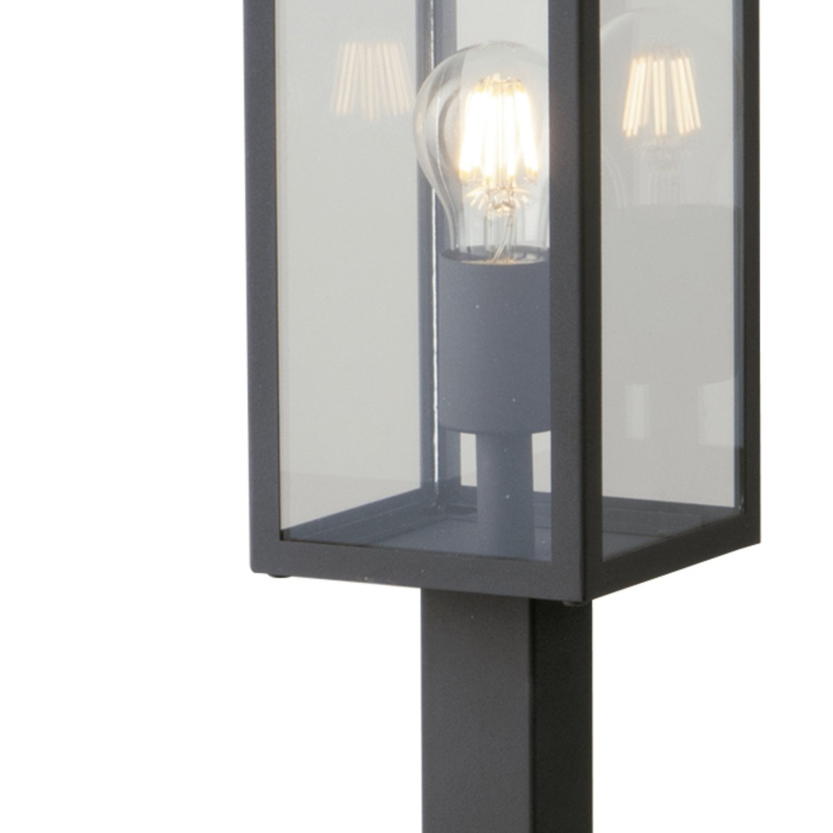 Paletto luce da esterno 60W E27 antracite Gastly