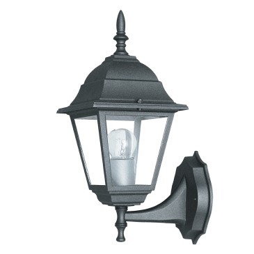 lampada applique lanterna classica in versione nera o bianca.