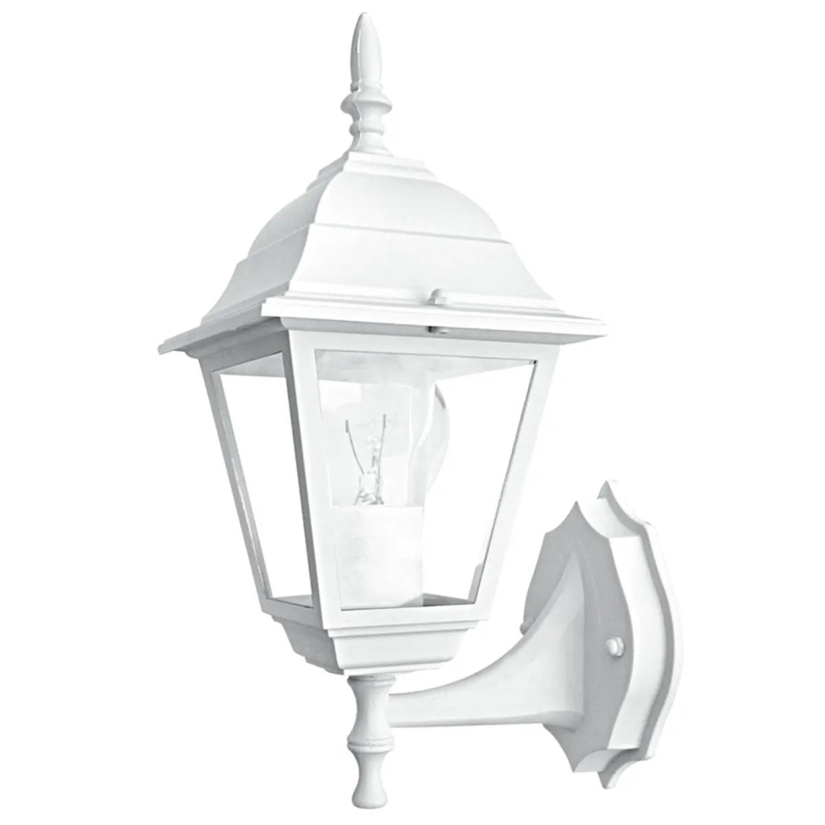 Lanterne en applique blanche pour l'extérieur