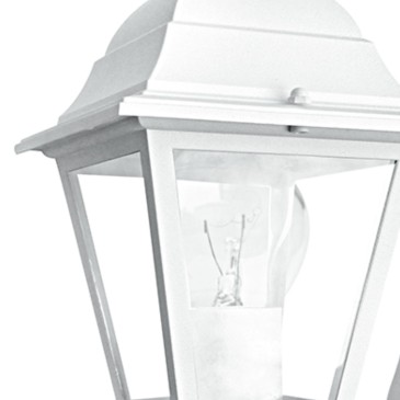 Lanterne en applique blanche pour l'extérieur