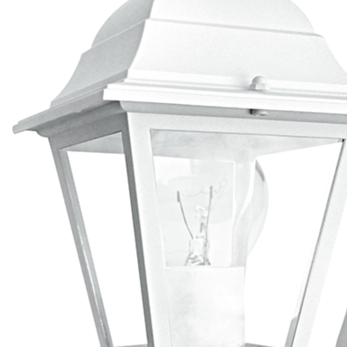 Lanterne en applique blanche pour l'extérieur