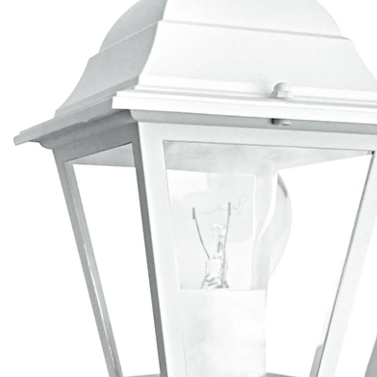 Lanterne en applique blanche pour l'extérieur