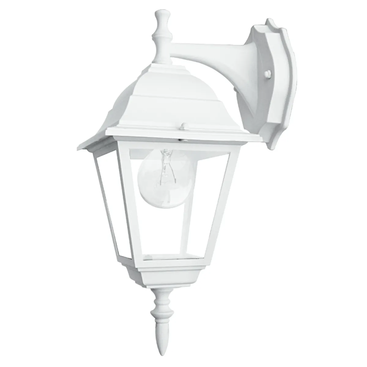 Applique da parete per esterno 60W E27 bianco Paris Down