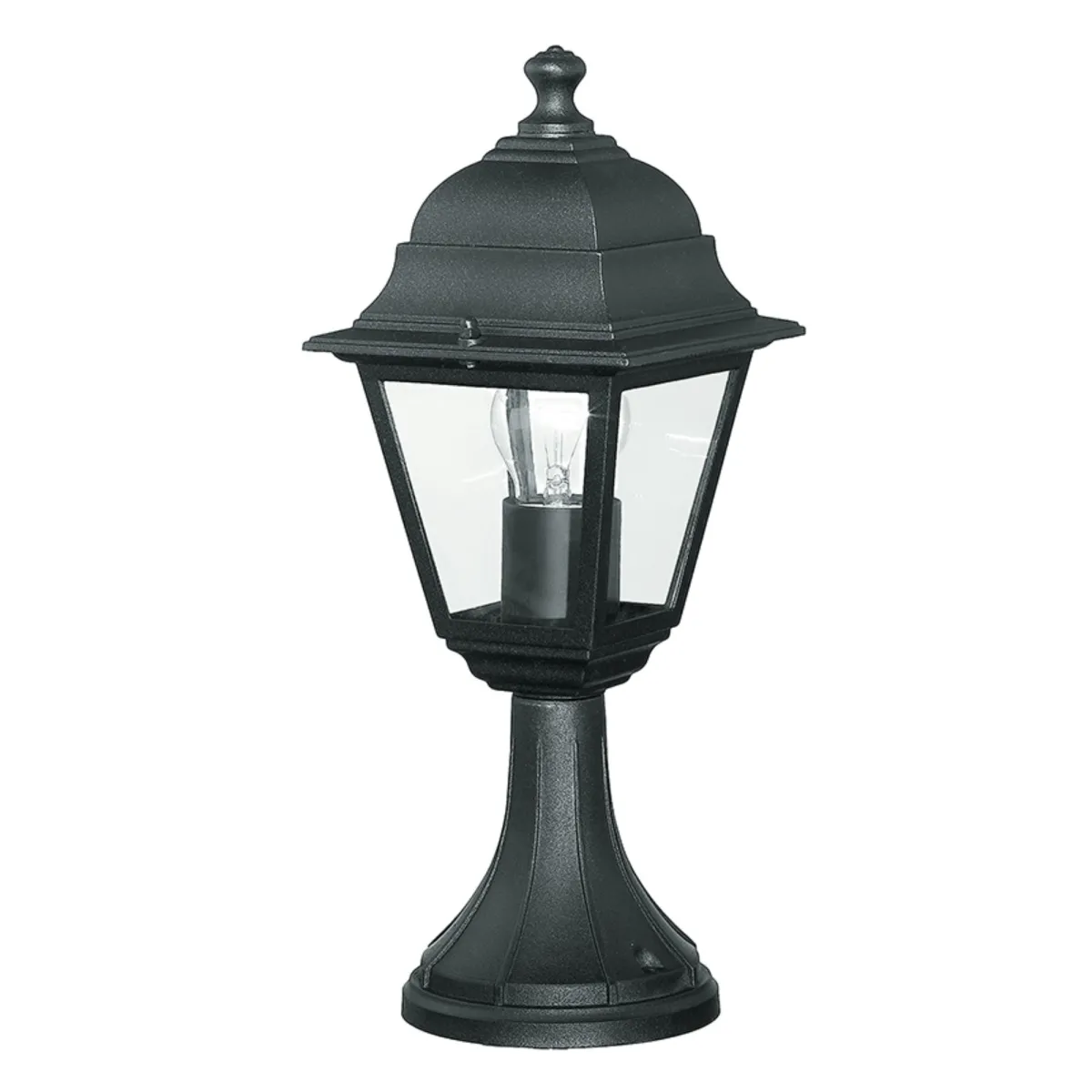 Lanterna da terra per esterno 60W E27 nera Paris