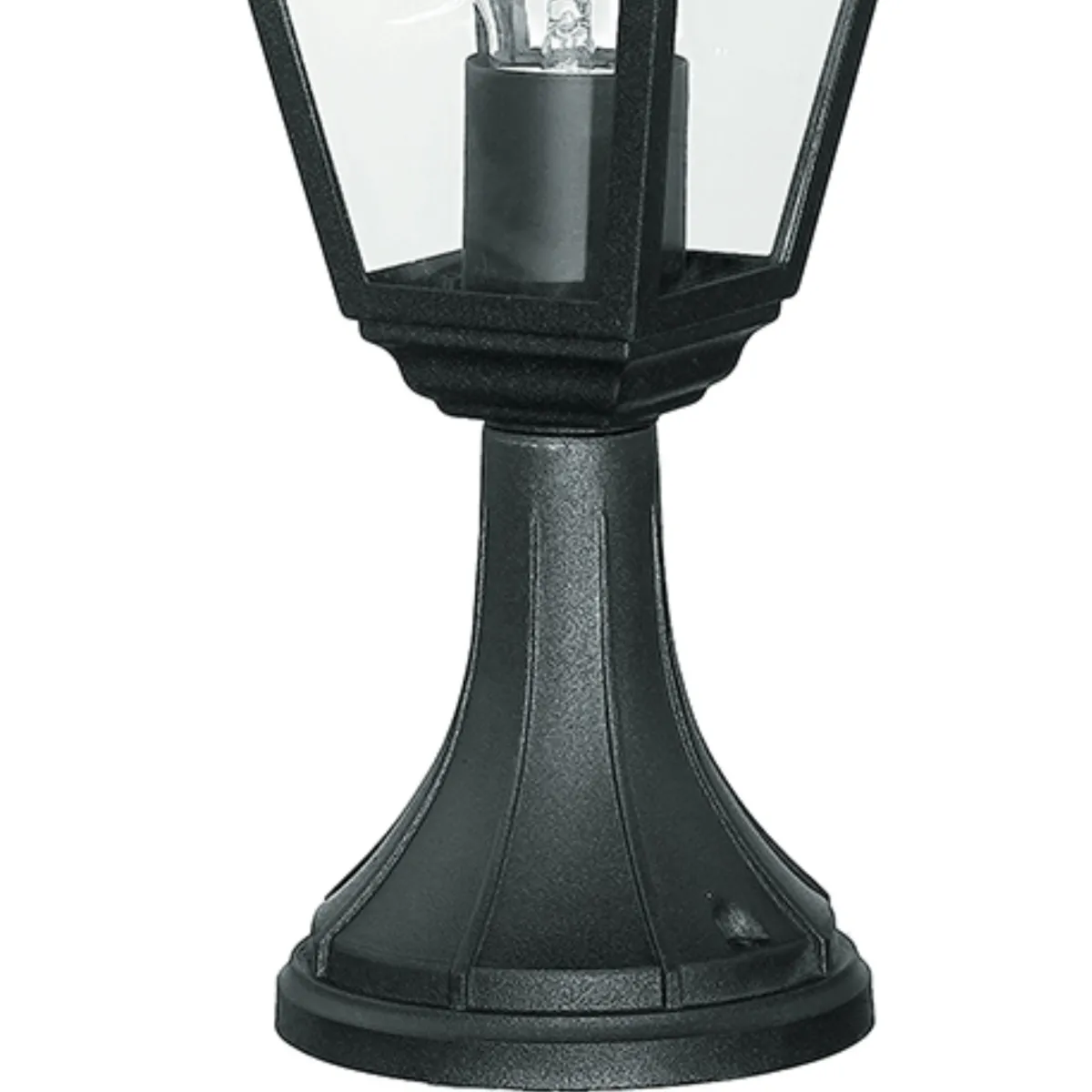 Poteau de jardin étanche noir