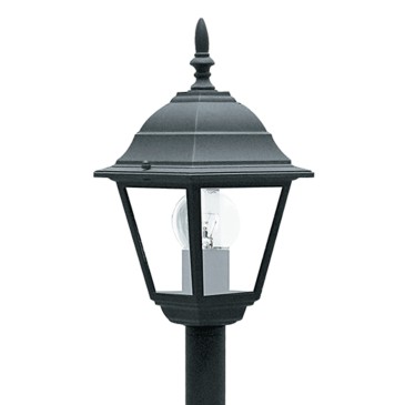 Lampadaire Poteau noir pour extérieur