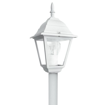 Paletto luce da esterno 60W E27 bianco Paris