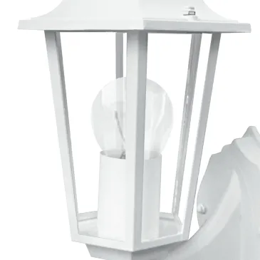 Applique da parete per esterno 60W E27 bianca London Up
