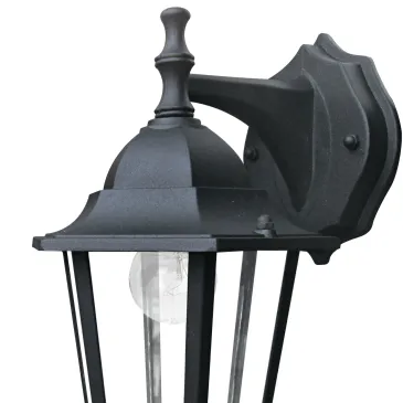 Applique da parete per esterno 60W E27 nera London Down