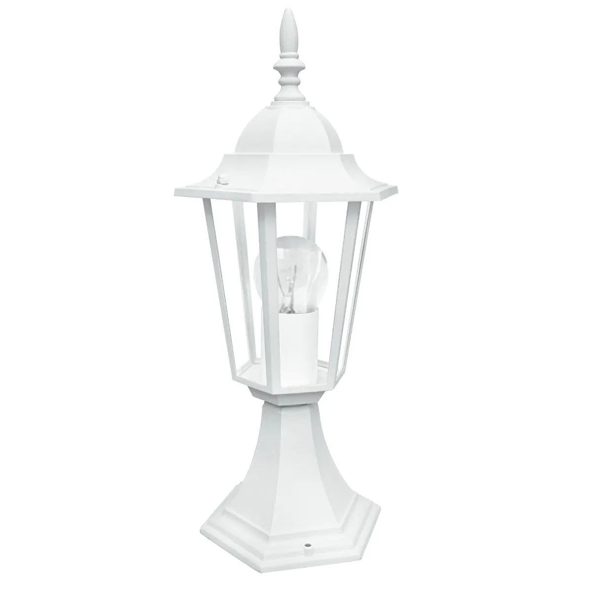 Bodenlaterne für den Außenbereich, 60 W, E27, weiß, London