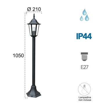 Lampadaire extérieur blanc...