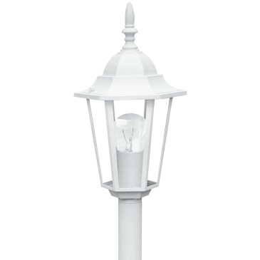 Paletto luce da esterno 60W E27 bianco London