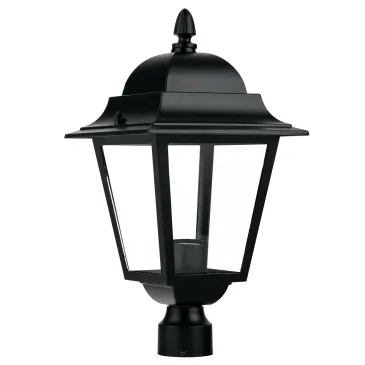 Lanterna testa per palo da esterno 60W E27 nera Paris