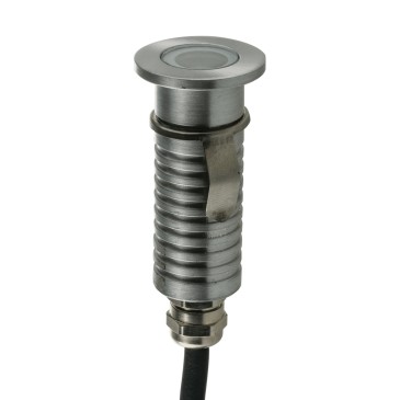 Segnapassi da incasso per esterni 3W a led 3000K nickel