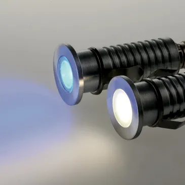 Lampe de balisage led 3W encastrable 3000K nickel Metro