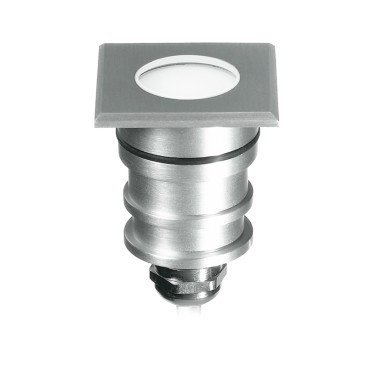 3W LED-Stufeneinbauleuchte 4000K Nickel Stomp Square