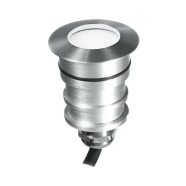 3W 3000K Nickel LED-Einbauleuchte für Stufen | Mondialshop