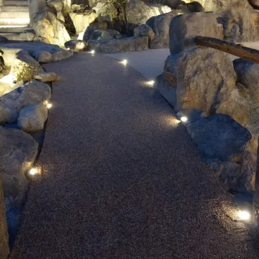 Segnapassi da incasso 3W a led 4000K nickel Stomp Round