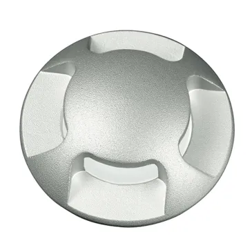 Segnapassi da incasso 3W a led 3000K emissione quadrupla nickel Pin