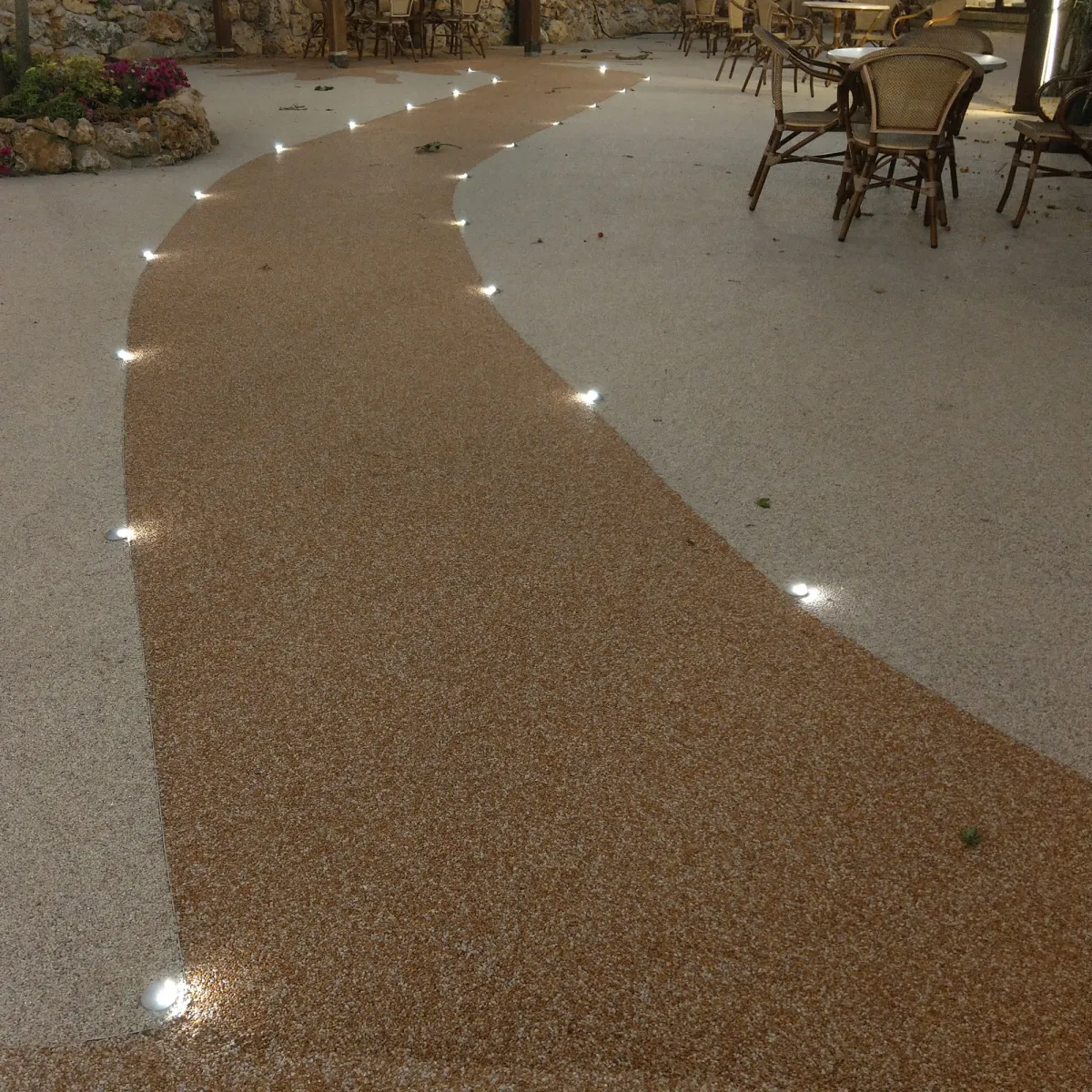 Segnapassi da incasso 3W a led 3000K nickel Pin