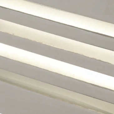 Segnapassi da incasso 6W a led con griglia nickel Flank