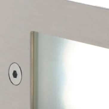Segnapassi da incasso 6W a led nickel Flank