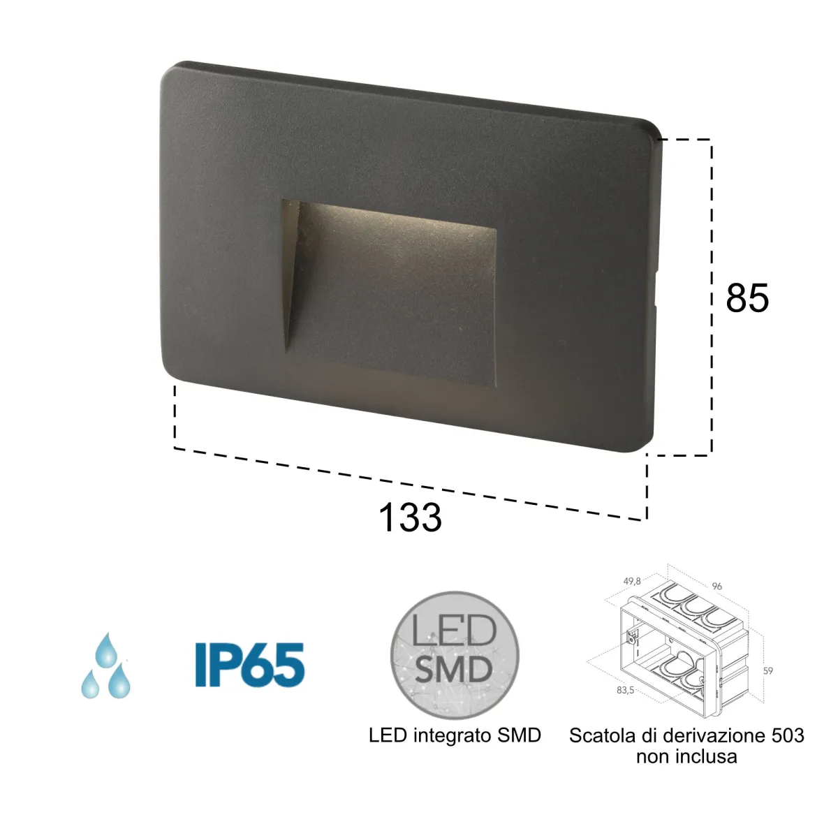 Lampe de marche LED 3W de différentes couleurs | Mondialshop