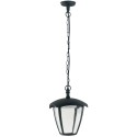 Lanterne LED noire suspendue