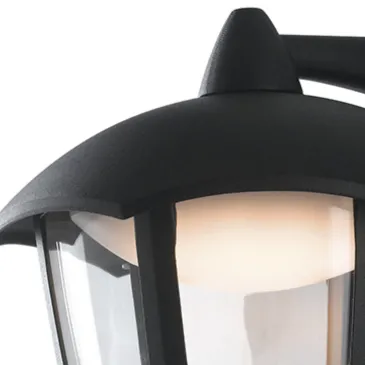 Lanterne LED noire A + 4000kelvin 12 watts