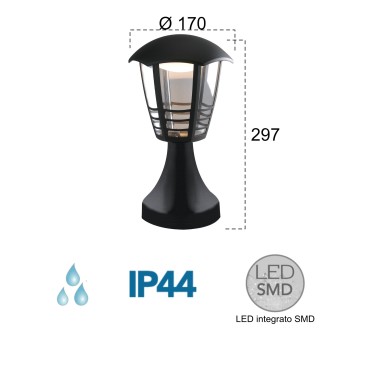 Lampadaire Noir Led A +...