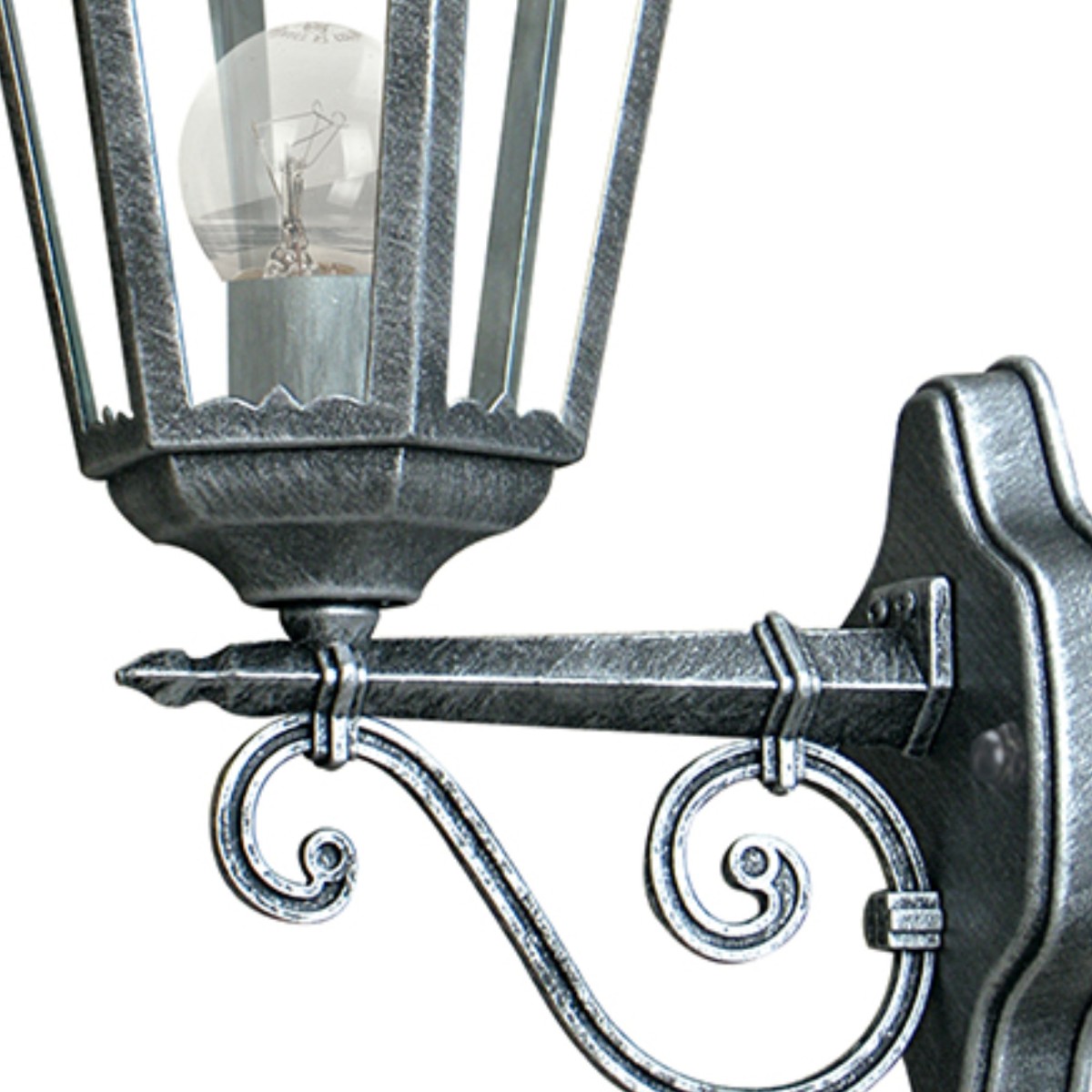 Lanterna Classica da Esterno Nero e Argento | Mondialshop