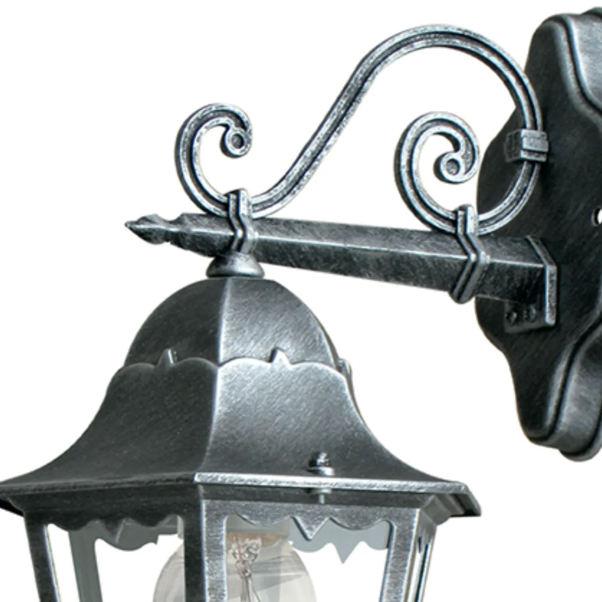 Lanterna da Esterno Nero e Argento | Mondialshop