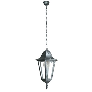 Lanterna Classica Finiture Nero e Argento | Mondialshop