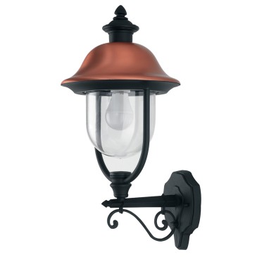 Applique Classica da Esterno Nera e Rame | Mondialshop