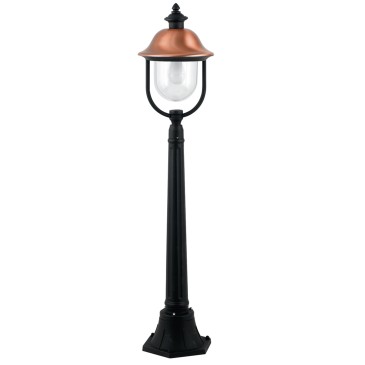 Lampione da Esterno Nero e Rame | Mondialshop