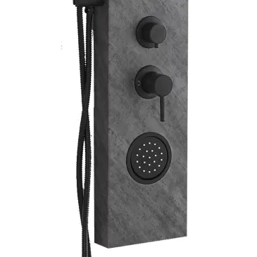 FUMETTO Hydromassage-Duschsäule in Steinoptik | Mondialshop