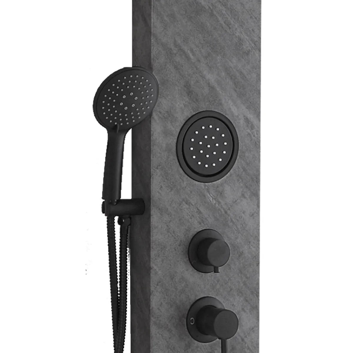 FUMETTO Hydromassage-Duschsäule in Steinoptik | Mondialshop