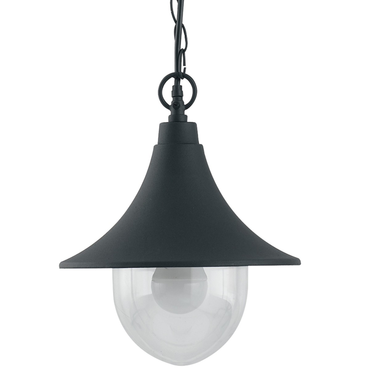 Lampadario a sospensione 60W E27 nero Dublin